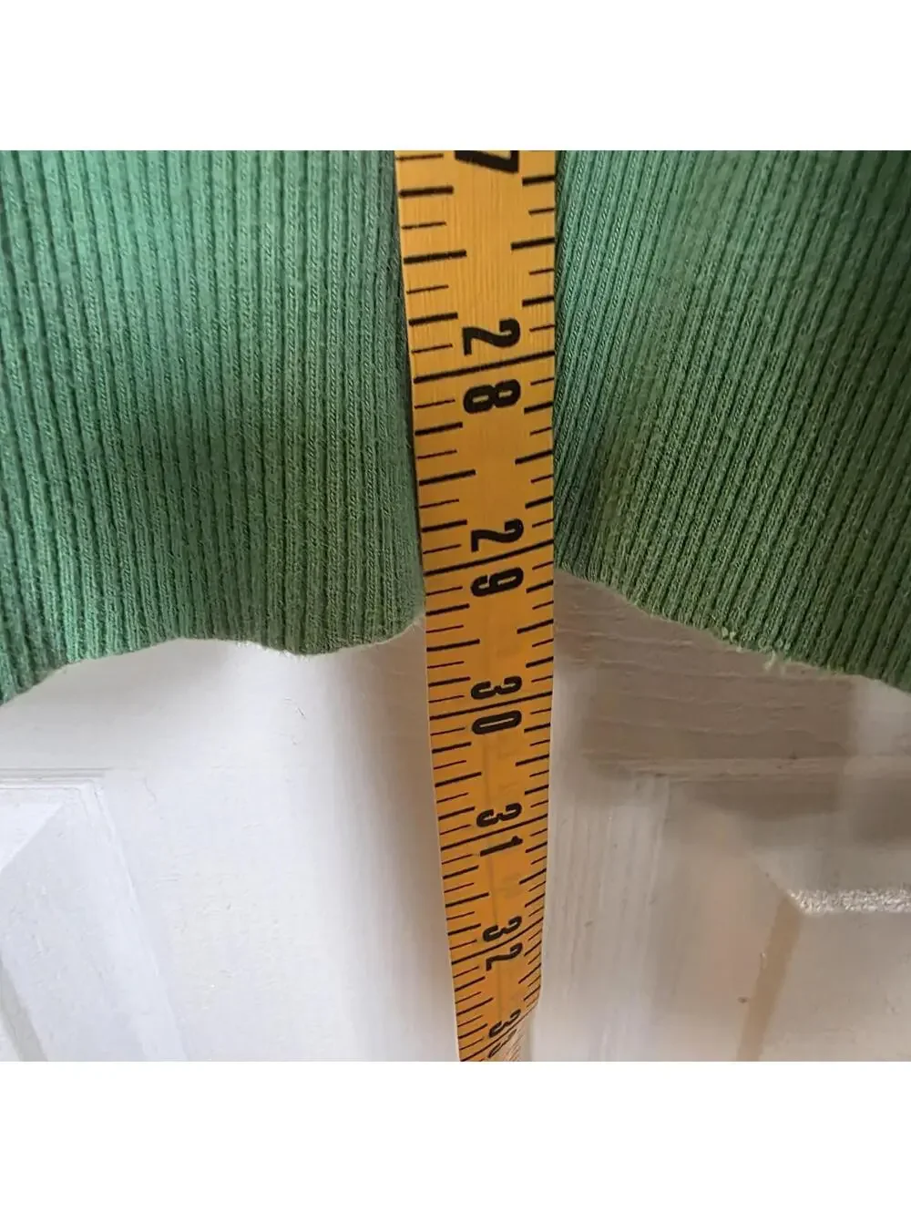 Aerie Oversized Distressed Green Crewneck with Ice Cold Ski Resort Patch- XL - Picture 7 of 8